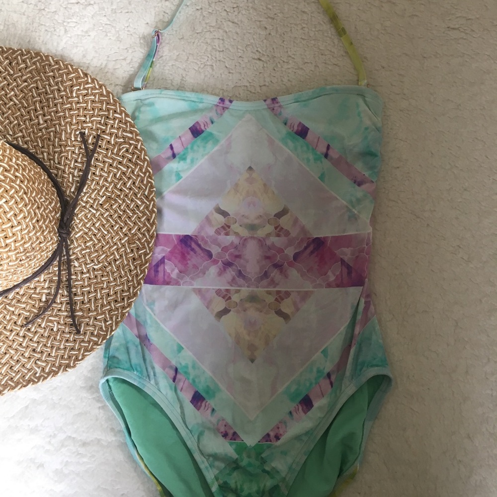 Ivanka trump prism bandeau one piece swimsuit